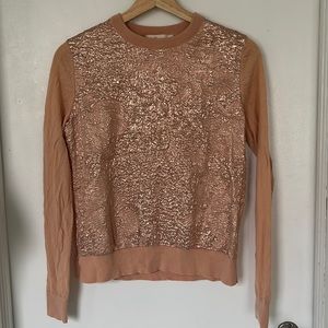 Tory Burch silk and merino wool sweater